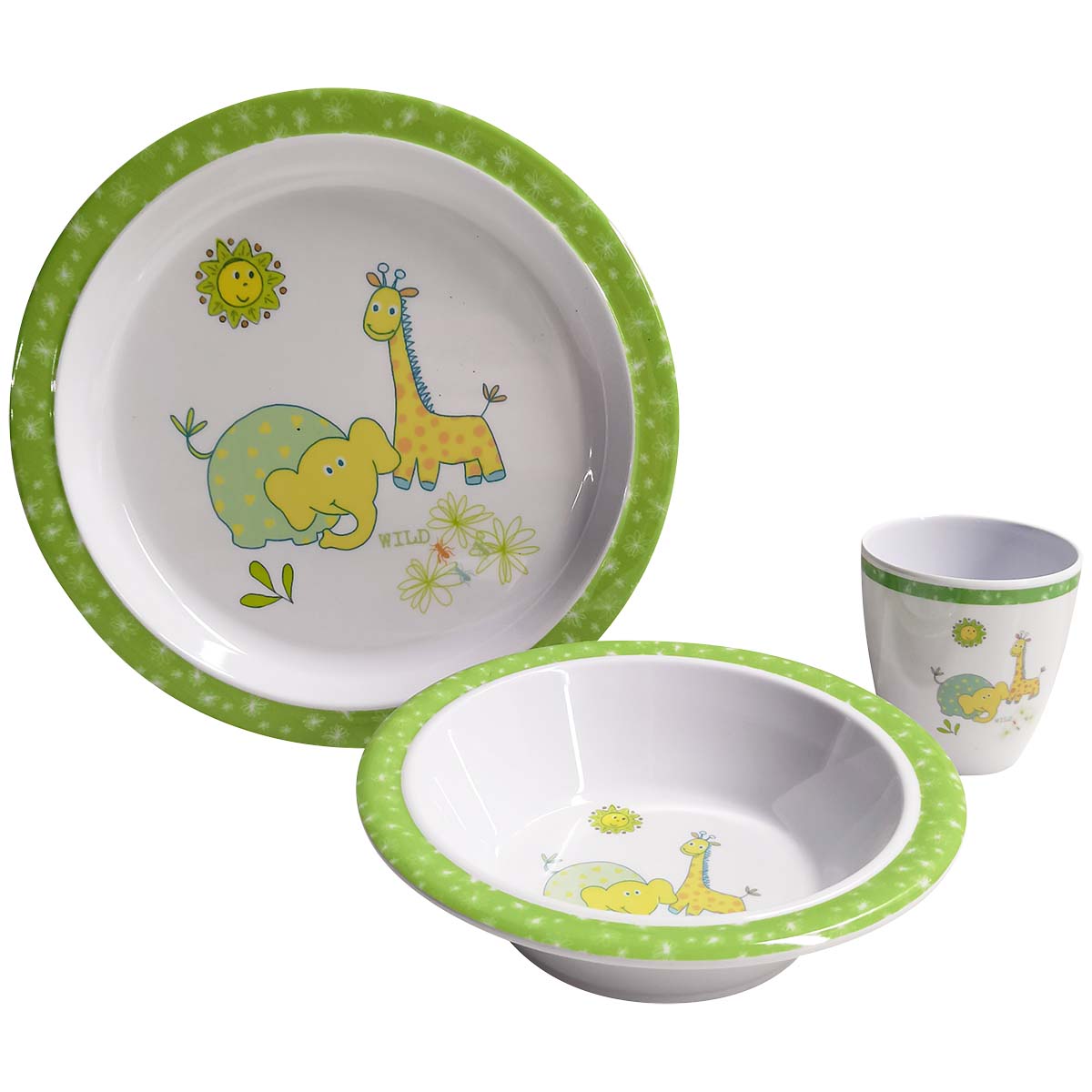 Gimex – Geschirr Kids Line Wildlife 3-teilig