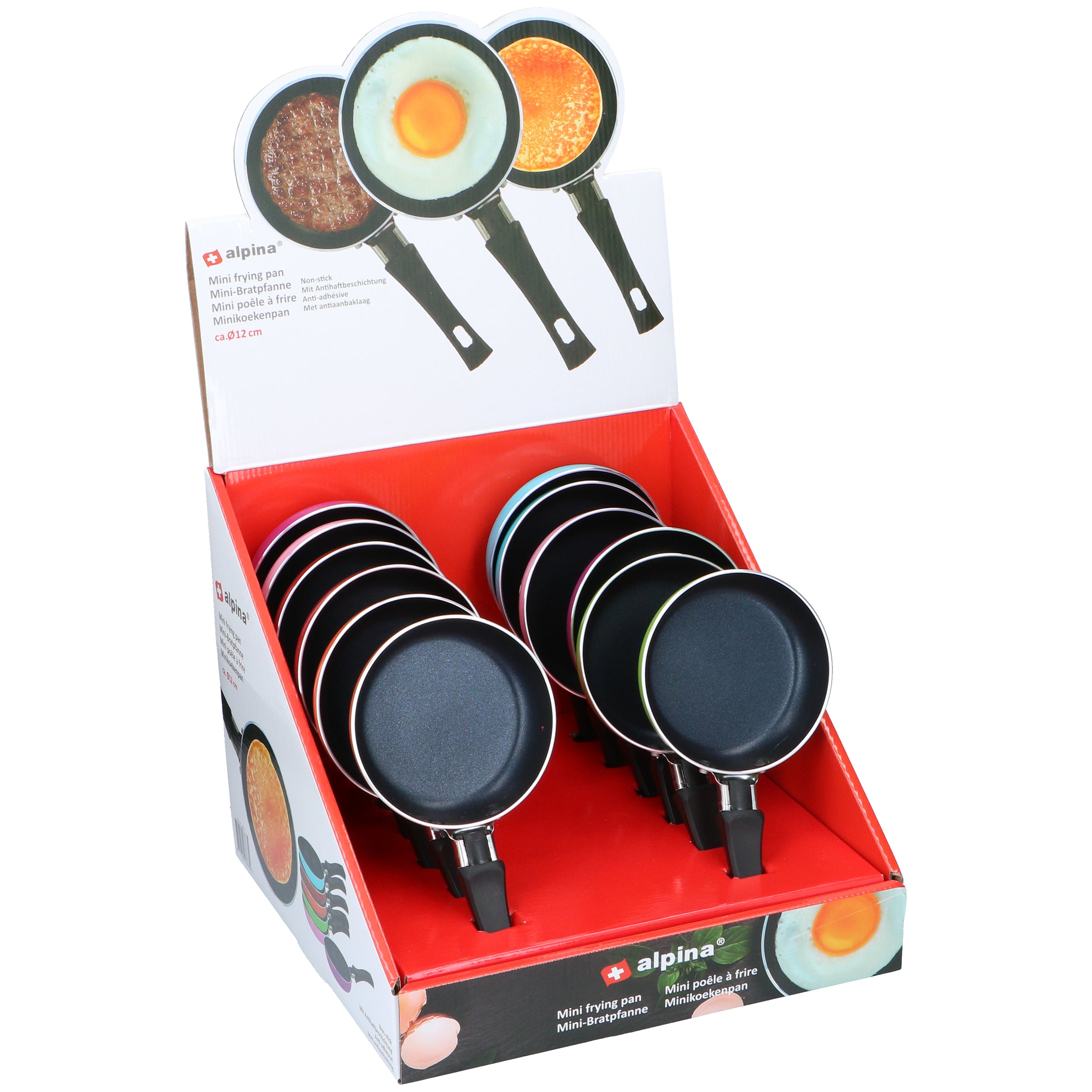 Mini- bakpan voor 1 persoon met diameter 12 cm en anti-kleef laag - Al
