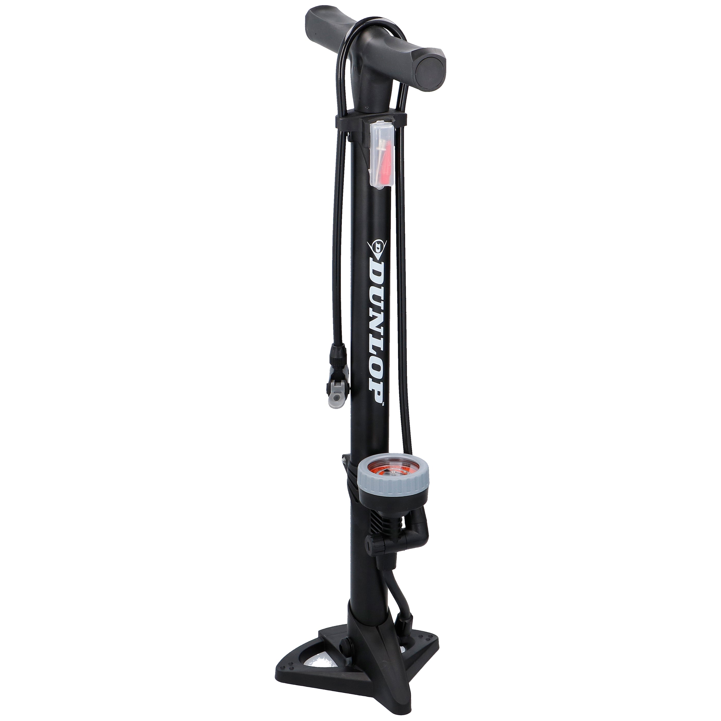 fahrradpumpe dunlop Fahrradpumpe mit Manometer, geeignet für Schrader-, Presta- und Dunlop