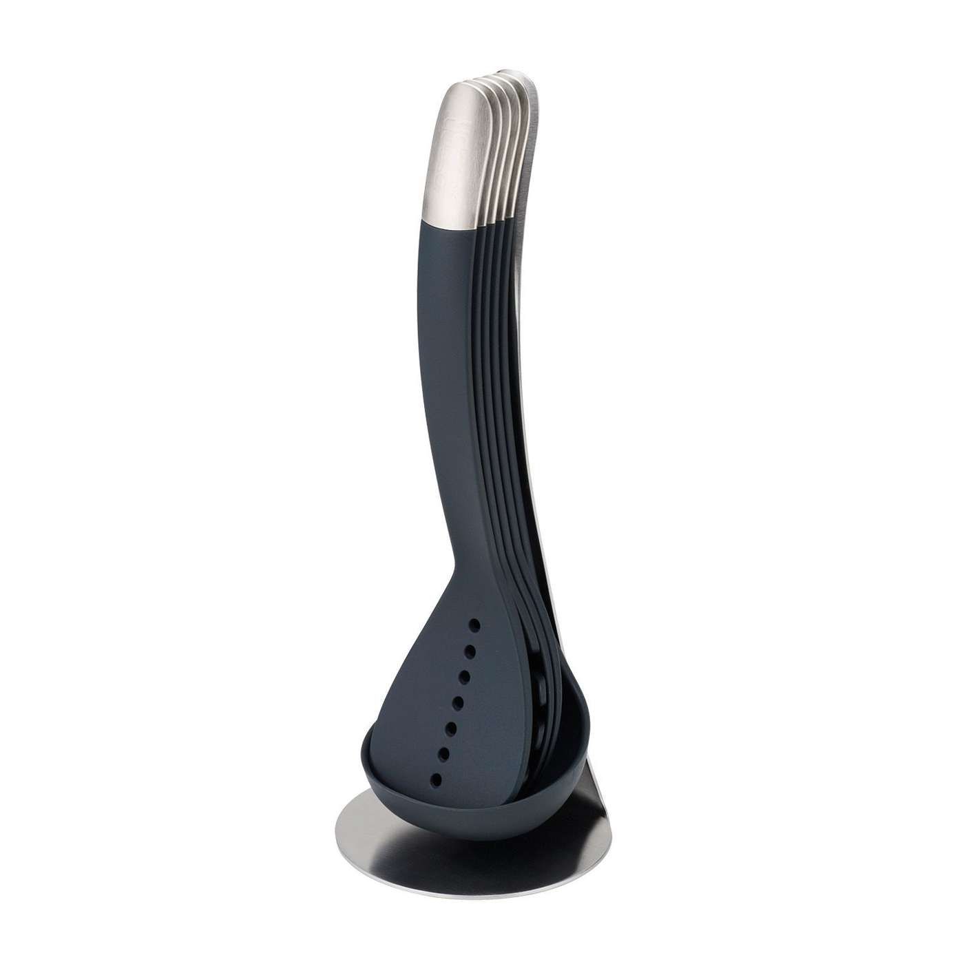 Joseph Joseph Elevate Set di utensili da cucina carousel, set regalo da 6 pezzi Porta Utensili con pinze, grigio Joseph Joseph Elevate Set di utensili da cucina carousel, set regalo da 6 pezzi Porta Utensili con pinze, grigio