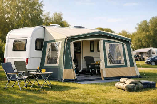 Voortent caravan kopen zonder miskoop