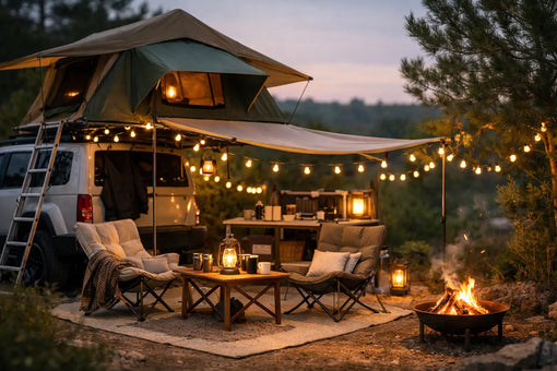Camping verlichting gezellig maken