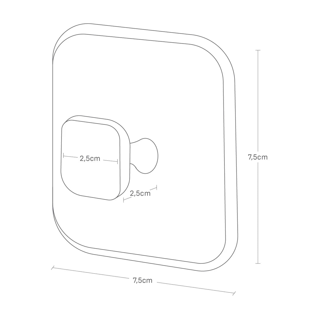 Magnetic bathroom sponge made of silicone Tower - Yamazaki