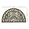 Doormat in half circle shape and bronze colored rubber - RugSmith