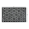 Door mat in black rubber with cast honeycomb - RugSmith