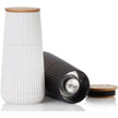 Salt and pepper mills with ceramic grinding mechanisms and oak lids - AdHoc