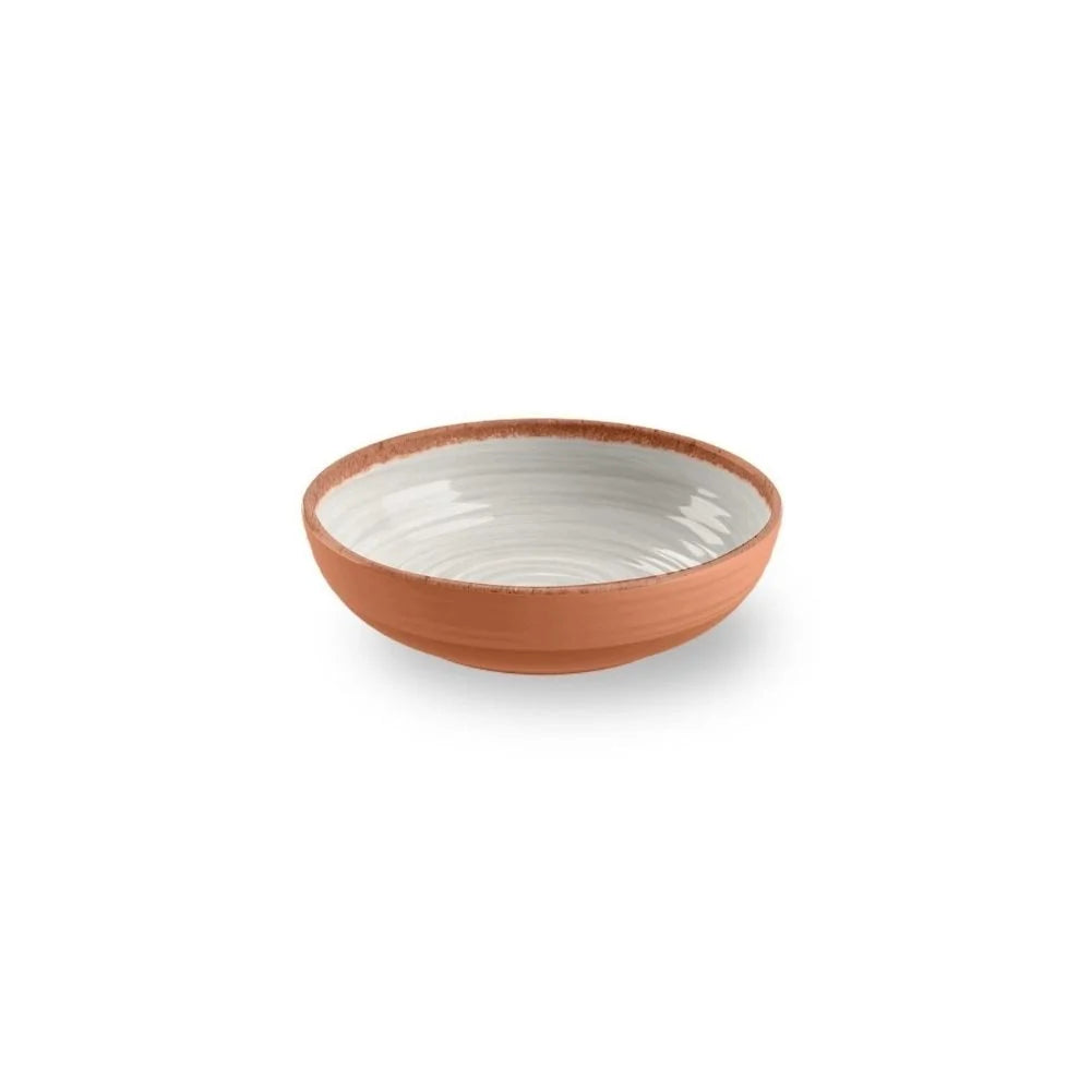 Bol Rustic Swirl en mélamine vert - bleu - blanc