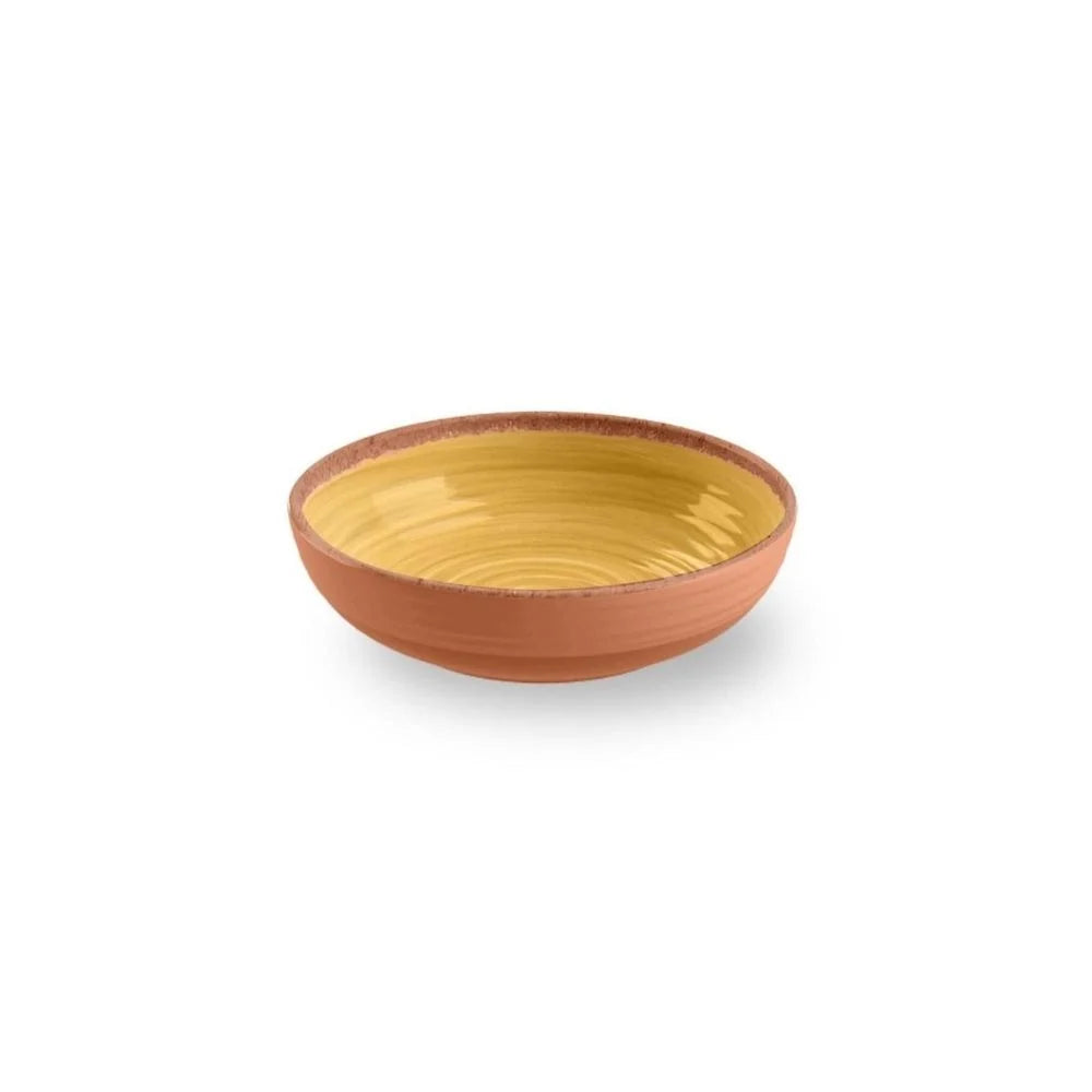 Bol Rustic Swirl en mélamine vert - bleu - blanc
