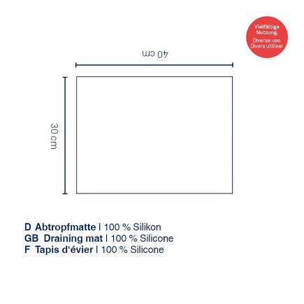 Dessous de plat en silicone Rena - 40cm x 30cm - Kela