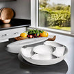 Apero platter 9-piece - with Lazy Susan base with lockable lid