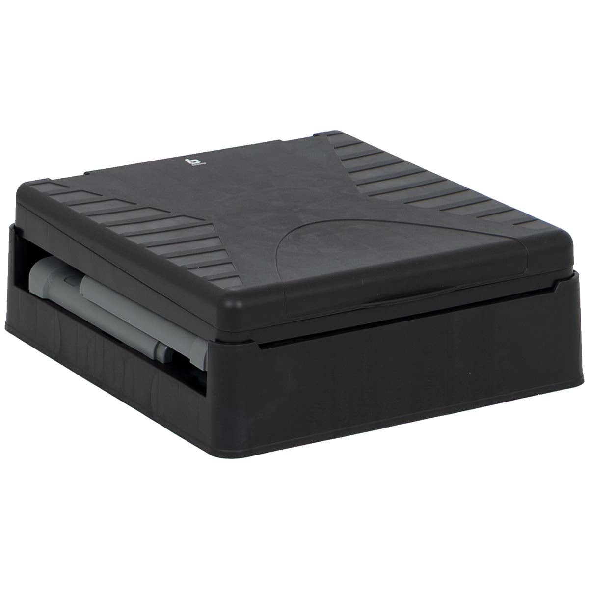 Bo-Camp - Portable folding toilet - Square - black/grey