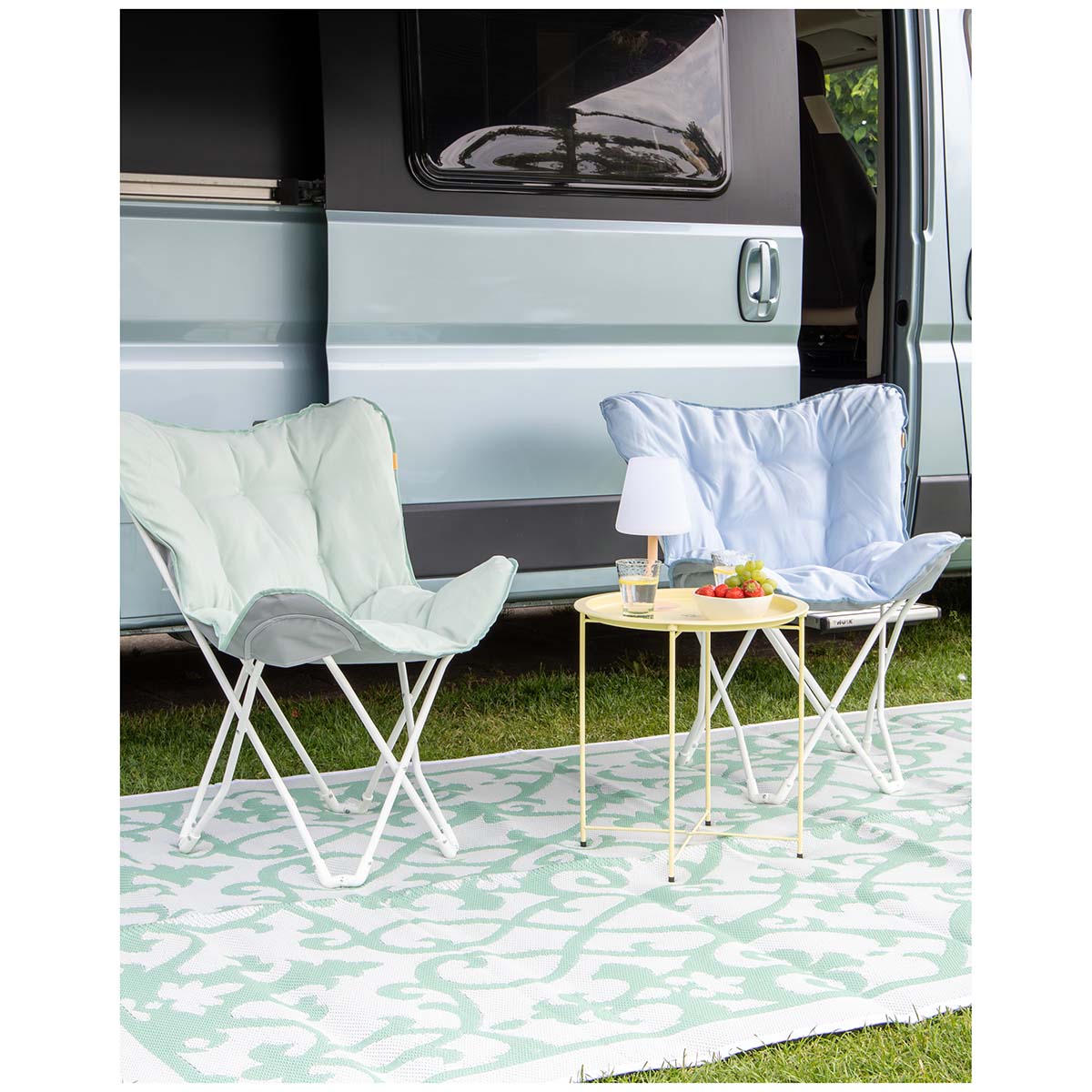 Bo-Camp - Chill mat Outdoor rug Lavardin Green in 2 sizes