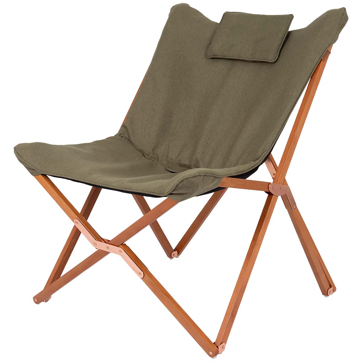 Bo-Camp - Urban Outdoor collection - Relaxstoel - Bloomsbury - L - Oxford Polyester - Groen