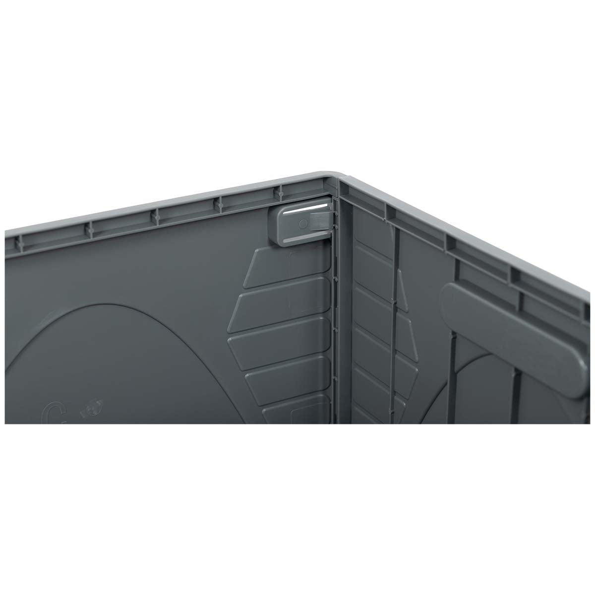 Bo-Camp - Portable folding toilet - Square - black/grey