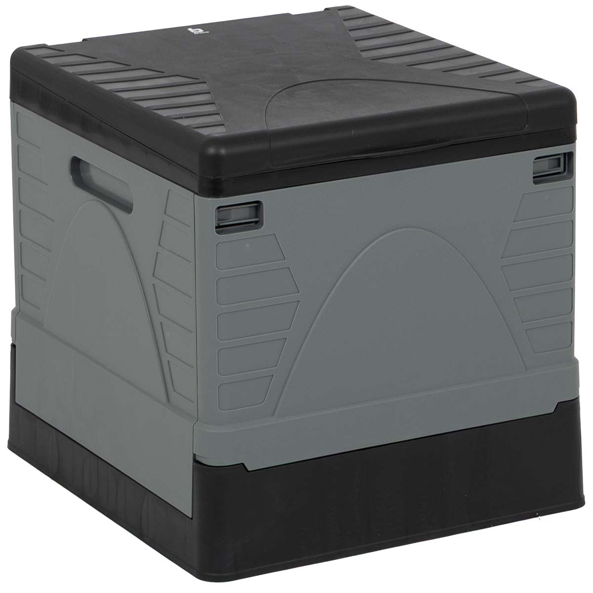 Bo-Camp - Portable folding toilet - Square - black/grey