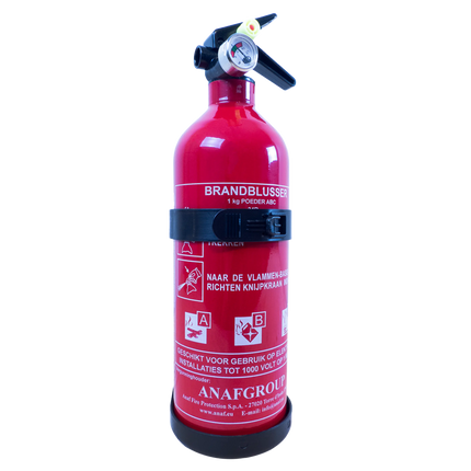 Pulverfeuerlöscher 1 kg mit Manometer – belgische Prüfung – Fjord Outdoor