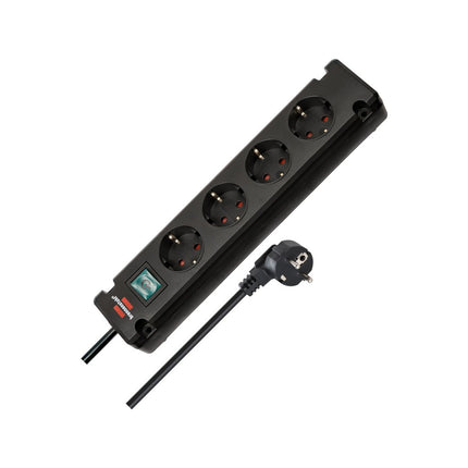 Brennenstuhl Multiprise Bremounta 4 prises 150 cm 3500 W - noir