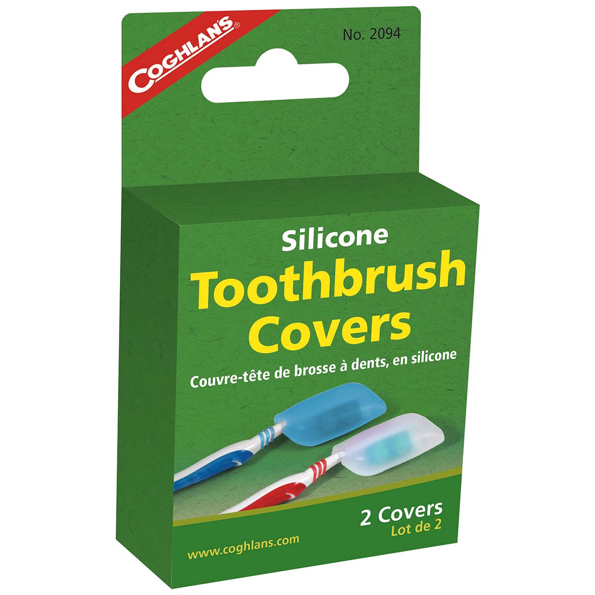 Coghlan's - Silicone protective caps for toothbrushes 2 pieces