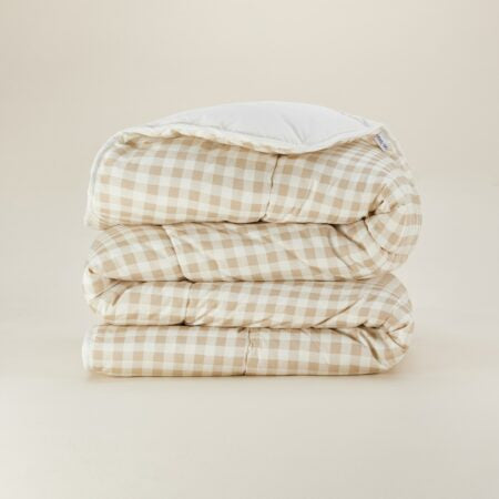 Comfort duvet set without cover - elegance and convenience for on the go - 1 and 2 person - Vichy