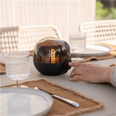 Cosifera black - rechargeable mood light with warm light - indoor and outdoor use