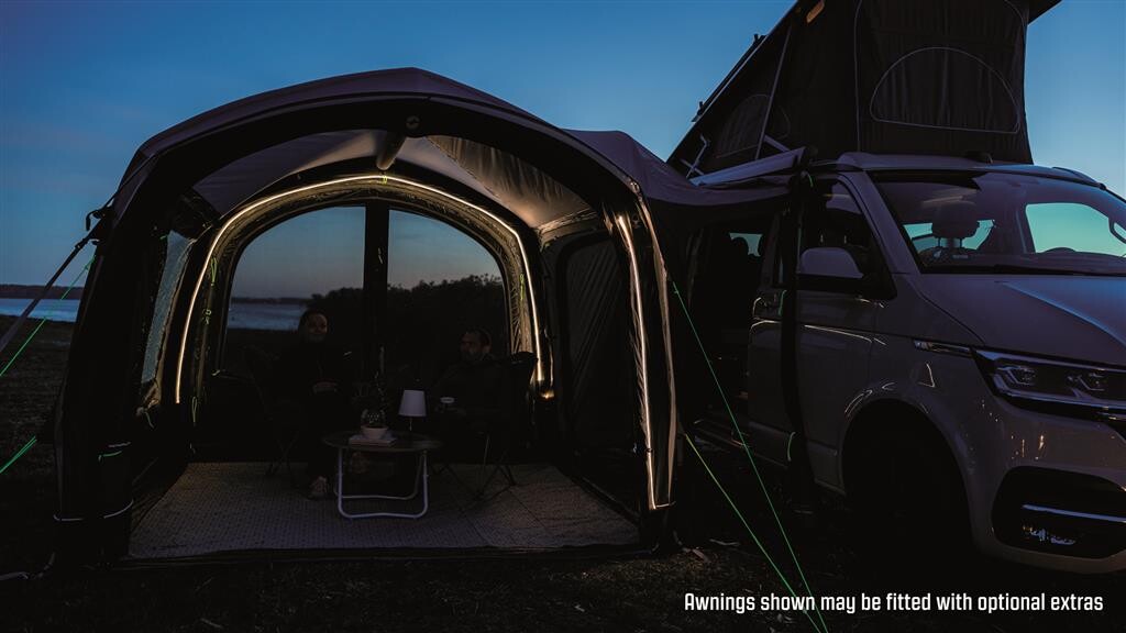 Outwell bus awning inflatable - drive away possible - Crossville 250SA - drive away inflatable awning - grey