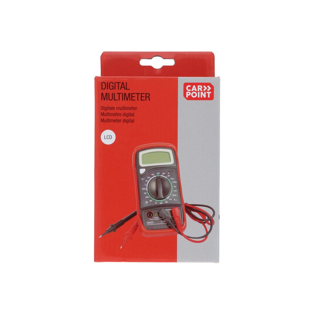 Multimètre numérique Carpoint – mesurez le courant et la tension dans votre camping-car, caravane ou fourgon