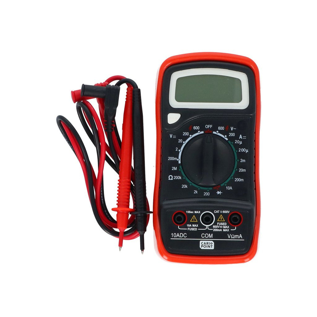 Multimètre numérique Carpoint – mesurez le courant et la tension dans votre camping-car, caravane ou fourgon