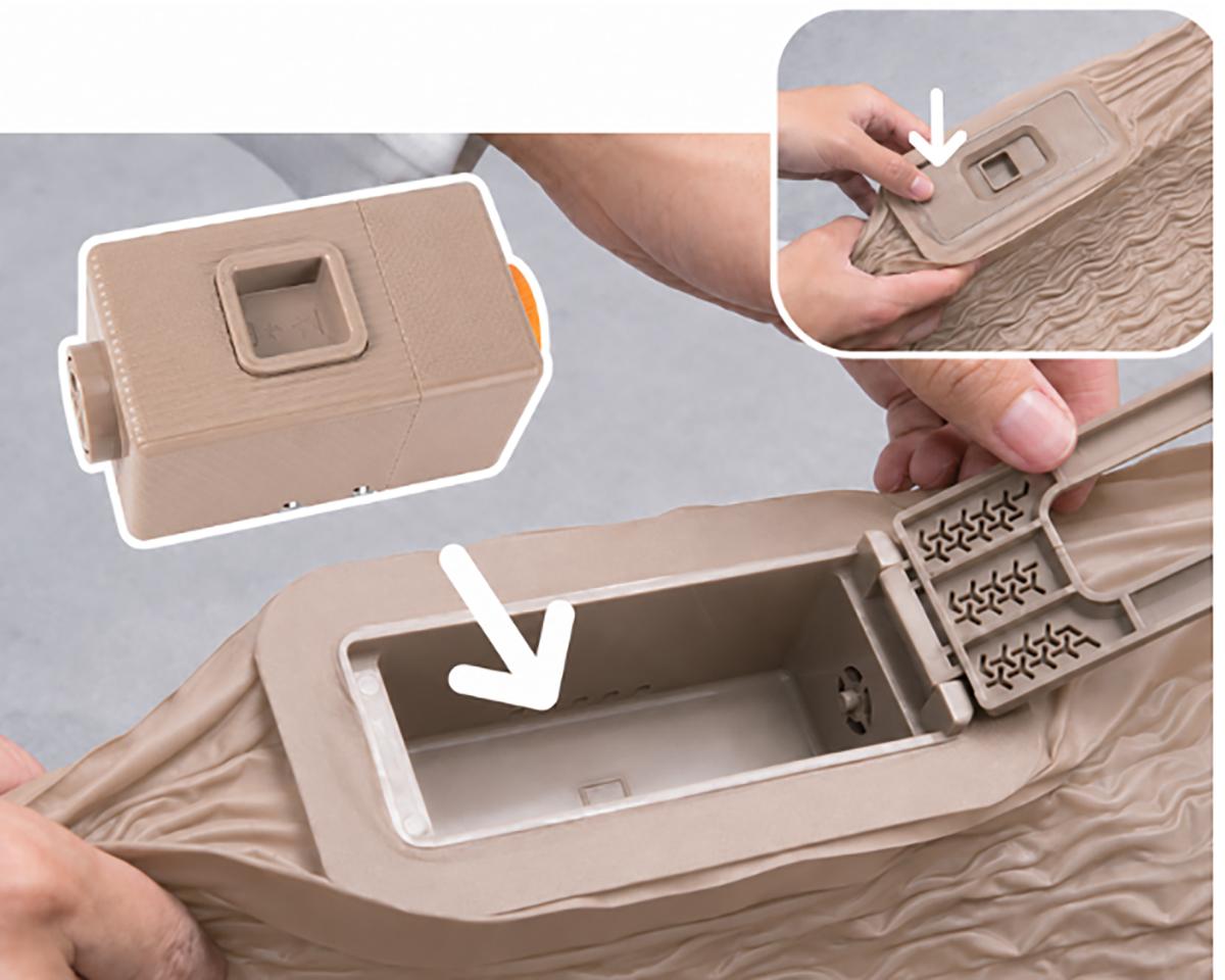 Matelas gonflable une place (200 x 76 x 10 cm) avec pompe électrique - Isabella