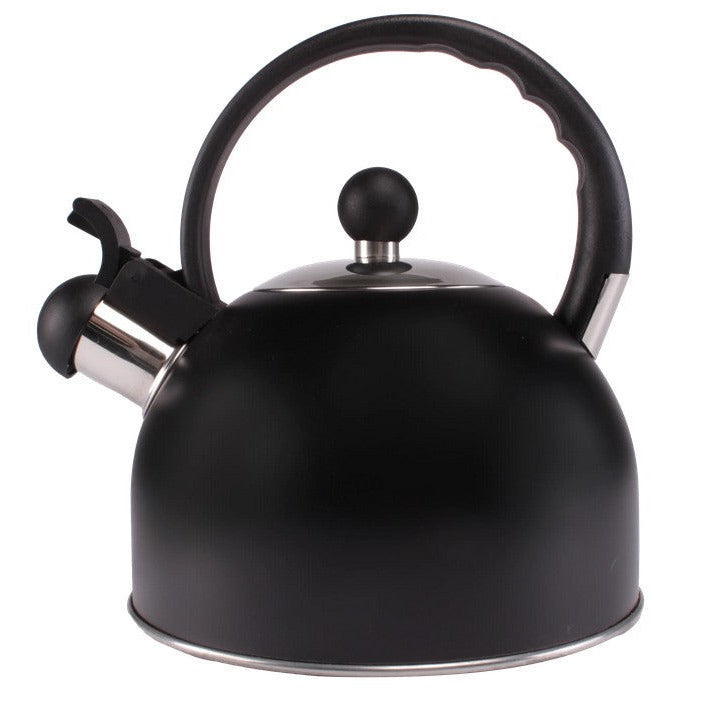 Whistling kettle 1.5L matte black - ViaMondo