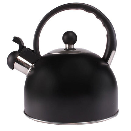 Whistling kettle 1.5L matte black - ViaMondo