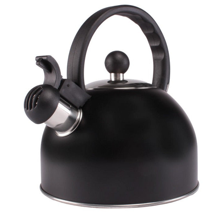 Whistling kettle 1.5L matte black - ViaMondo