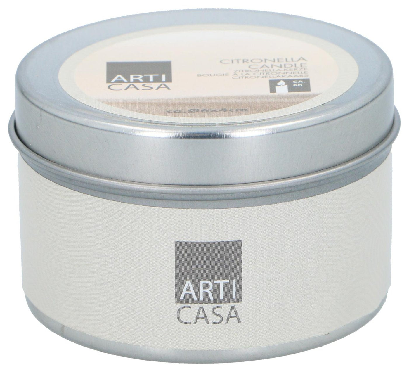 Citronella-Kerze im Glas mit Deckel – Arti Casa