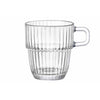 Bormioli Rocco Kaffeetassen Barshine – stapelbar – gehärtetes Glas – 185 ml