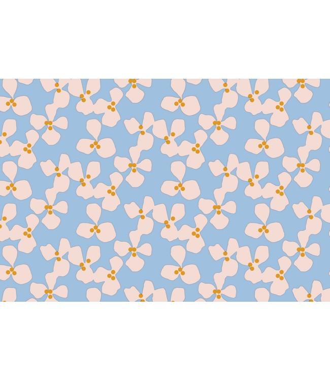 Placemat 30x45cm anti-slip Poppy baby blue