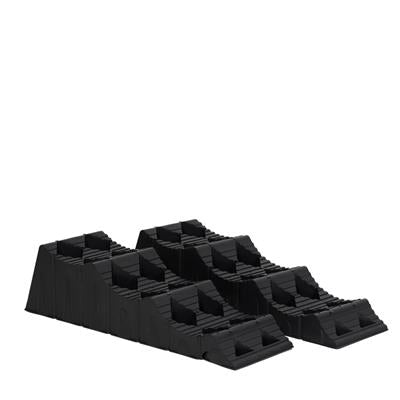 Leveller MGI in different sizes - 3 steps - black - 2 pieces - Milenco