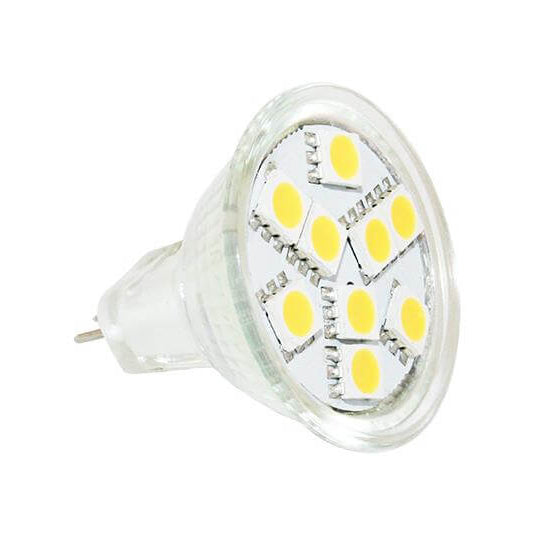 MR11 SMD LED lamp stabilized between 10 and 30V with 80 lumens - Haba