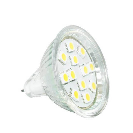 MR16 SMD LED lamp stabilized between 10 and 30V with 120 lumens - Haba