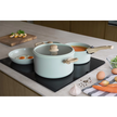 Menastyl - Stapelbares Kochnest 8-teiliges Set - soft oder olivgrün