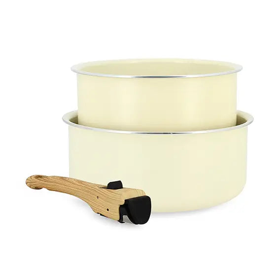 Menastyl - Set de 2 casseroles ou poêles de couleurs différentes