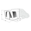 Outwell Santa Monica Air Mid/Tall - drive away inflatable awning