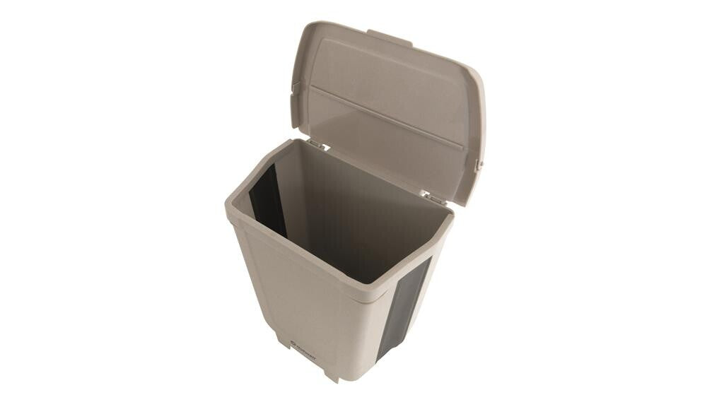 Outwell foldable trash bin - capacity 8L - white gray