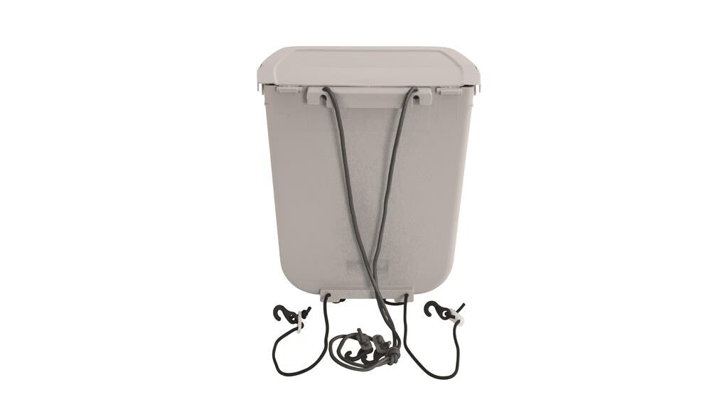 Outwell foldable trash bin - capacity 8L - white gray