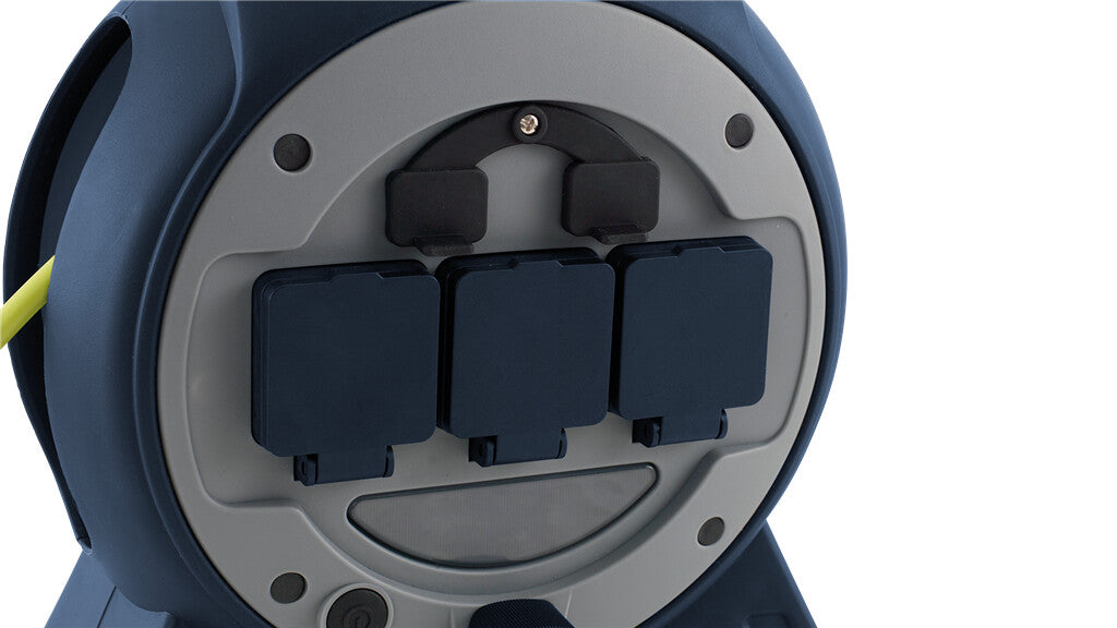 Outwell Mensa Triple power strip with retractable cable and USB/light