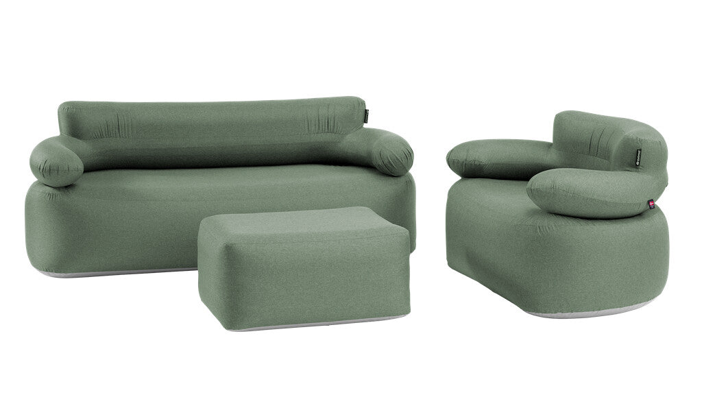 Outwell inflatable lounge set - olive green