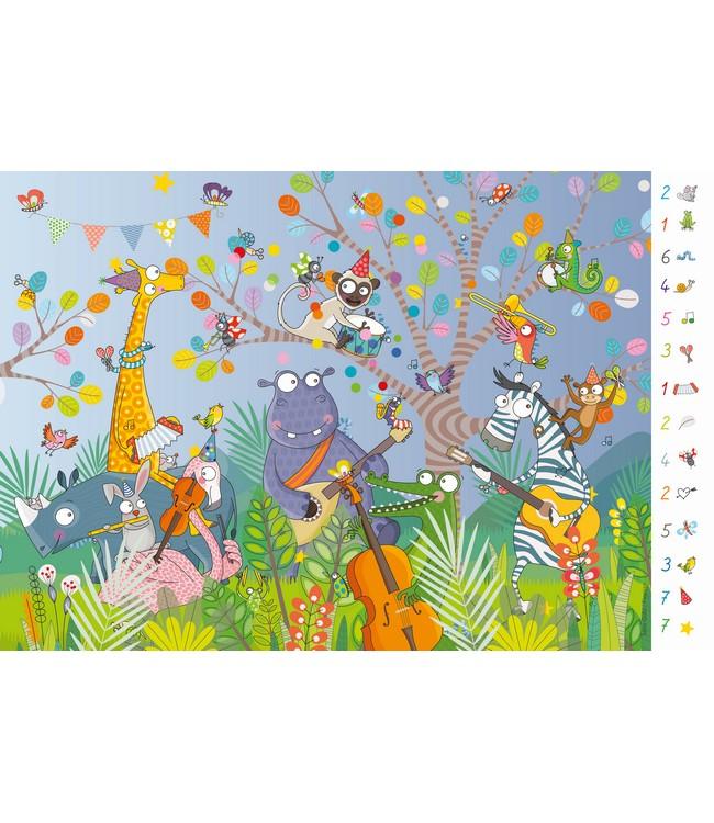Placemat 30x43 cm anti-slip Seek and find music - children's placemats