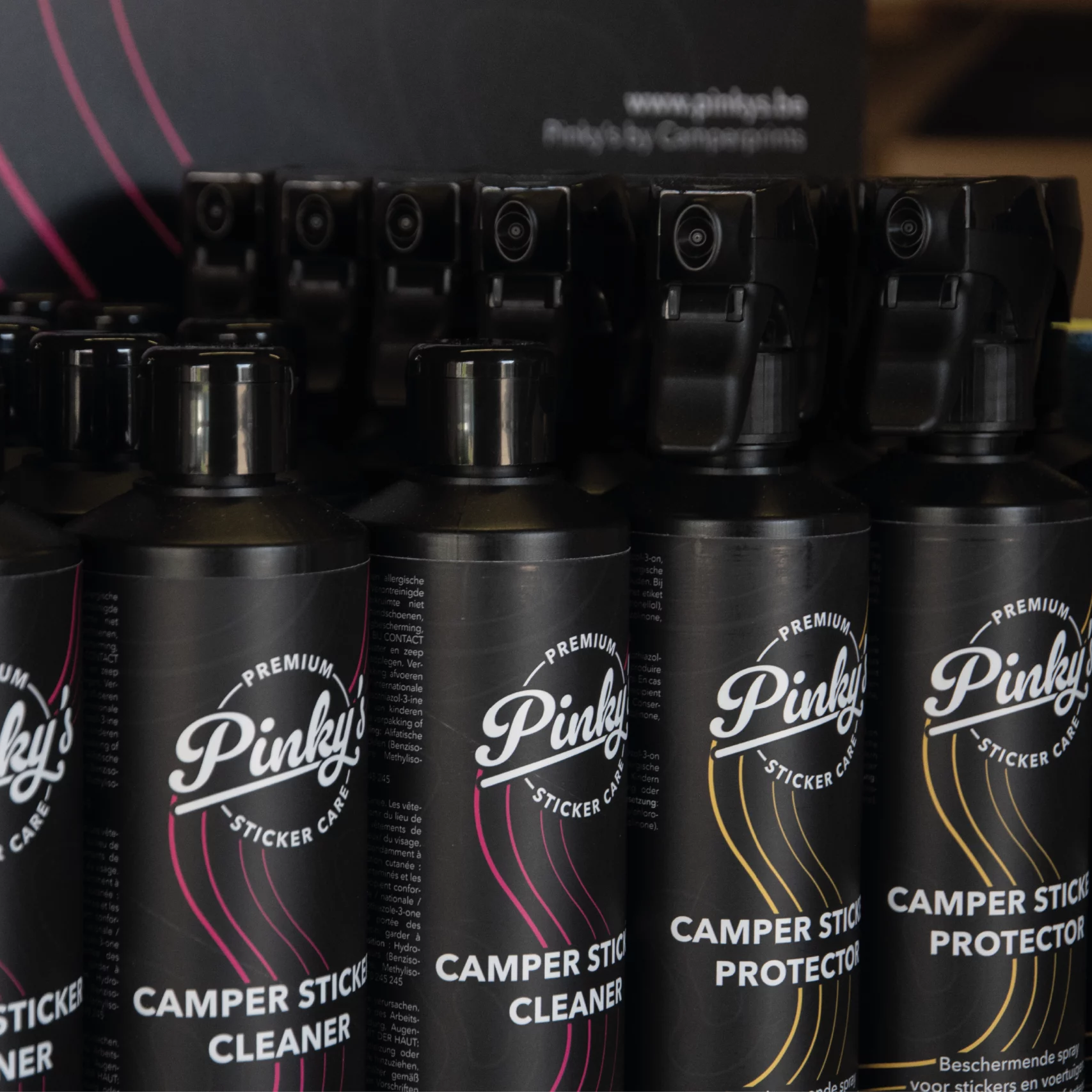 Motorhome and caravan sticker cleaner and protector - Pinky's