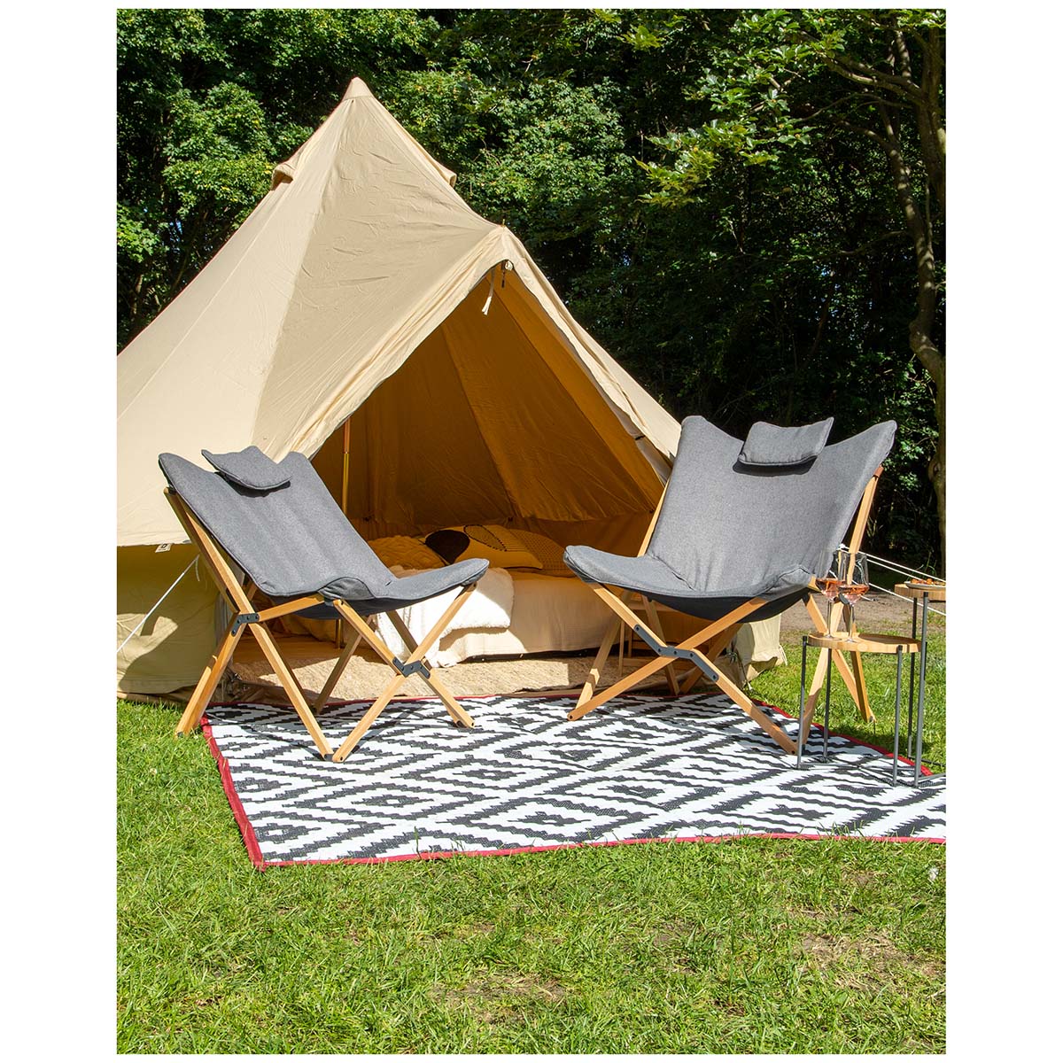 Bo-Camp - Urban Outdoor collection - Relaxstoel Wembley in 2 kleuren