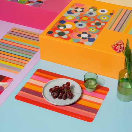 Remember placemats - set of 4 - colorful and robust - 2 designs