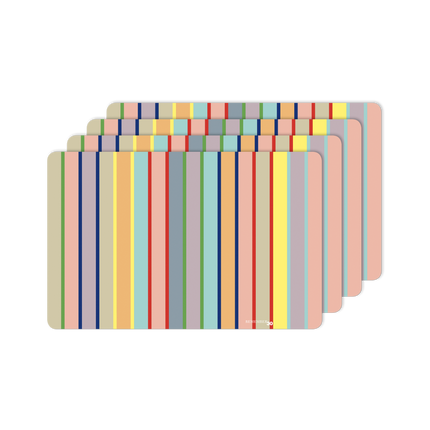 Remember placemats - set of 4 - colorful and robust - 2 designs