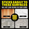 Pre-cut double-sided adhesive pads, 10x10 cm – 12 pieces – Alien Rug Grips